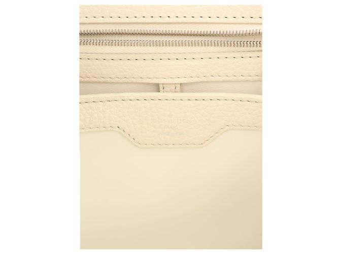 Louis Vuitton White Taurillon Flowers Capucines PM Weiß - Ansicht 5