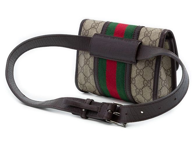Bolso cinturón Gucci Beige GG Supreme Web - vista 2