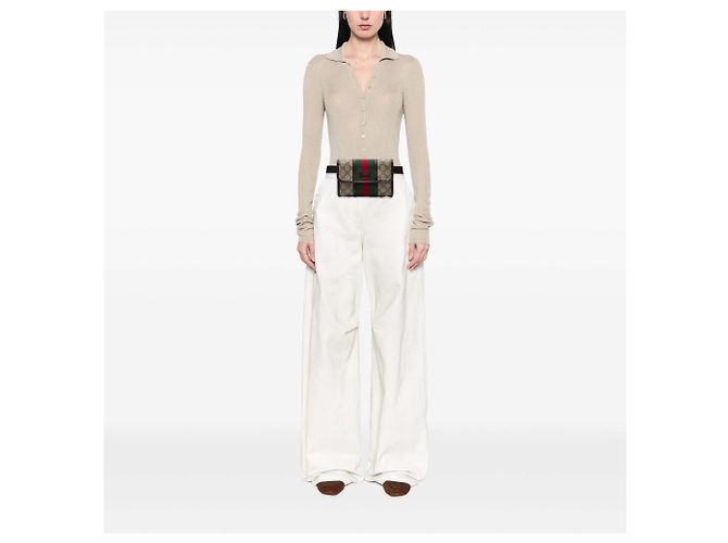 Bolso cinturón Gucci Beige GG Supreme Web - vista 6