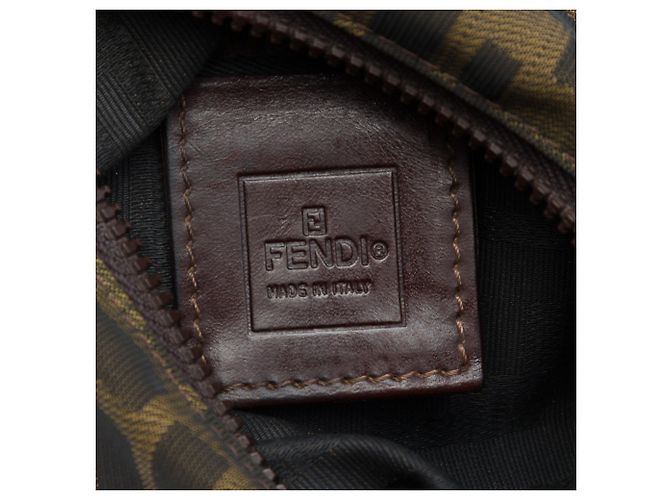 Bolso Fendi Mini Zucca Canvas Marrón Castaño - vista 5