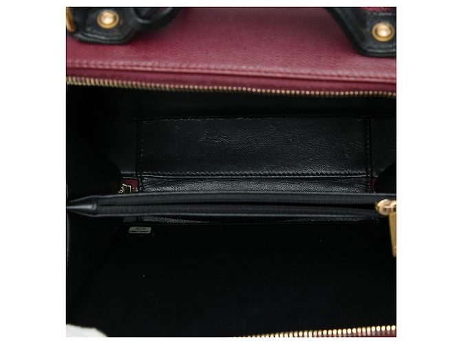 Chanel Red Medium Bicolor Caviar CC Filigree Vanity Case Rot Bordeaux - Ansicht 4