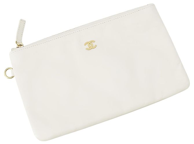 Borsa Chanel 22 Small in vitello lucido matelassé bianca Bianco Bianco sporco - vista 6