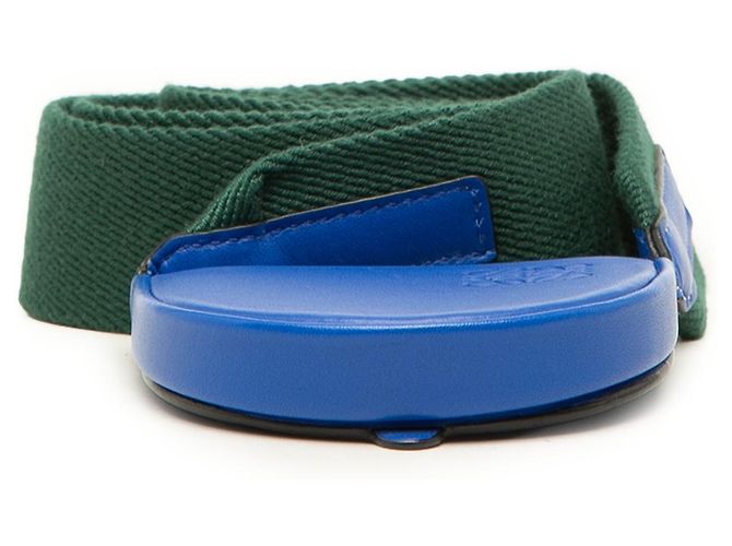 LOEWE Mini Borsa Heel Pouch in pelle di vitello morbida blu - vista 3