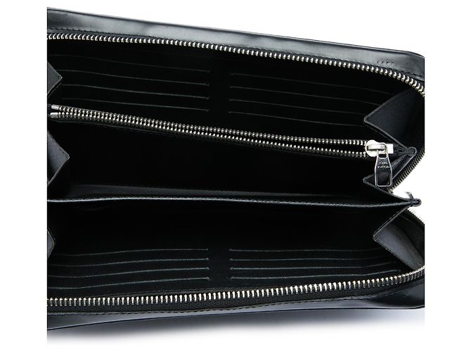 Portefeuille Louis Vuitton Black Damier Graphite Zippy XL Noir - vue 4
