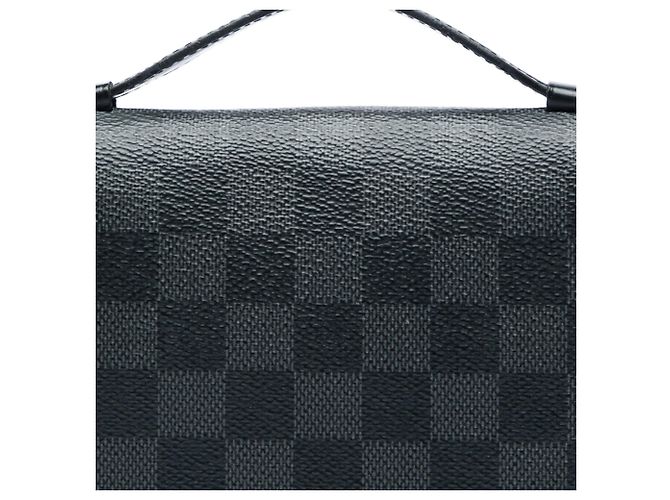 Portefeuille Louis Vuitton Black Damier Graphite Zippy XL Noir - vue 5