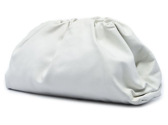 Bottega Veneta The Pouch in nappa bianca Bianco - vista 2