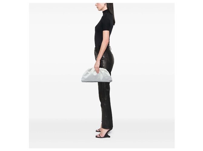Bottega Veneta The Pouch in nappa bianca Bianco - vista 5
