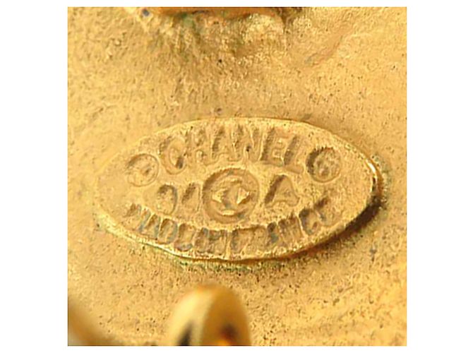 Orecchini a clip rotondi placcati oro Chanel Gold CC D'oro - vista 8