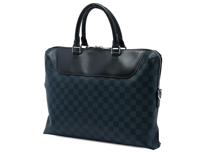 Louis Vuitton Blue Damier Cobalt Porte Documents Jour Bleu Bleu Marine - vue 2