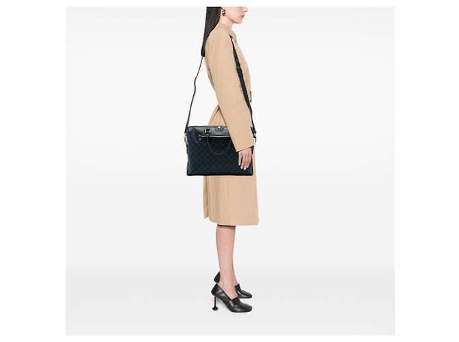 Louis Vuitton Blue Damier Cobalt Porte Documents Jour Bleu Bleu Marine - vue 5