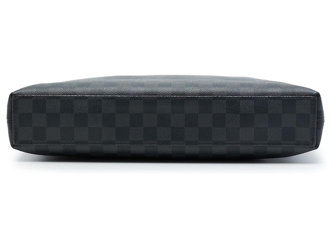 Louis Vuitton Black Damier Graphite Porte Documents Jour Schwarz - Ansicht 3
