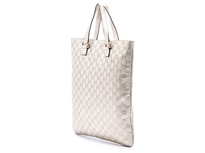 Gucci Silver Metallic Guccissima Tote Silber - Ansicht 2