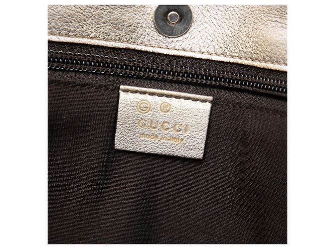 Gucci Silver Metallic Guccissima Tote Silber - Ansicht 5