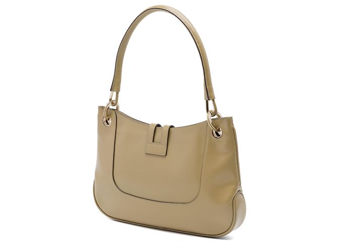 Borsa a tracolla Jackie Gucci in pelle di vitello liscia marrone Marrone chiaro - vista 2