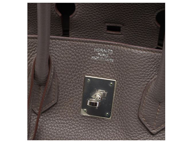 Hermès Gray Togo Birkin Retourne 35 Castaño Gris antracita - vista 5