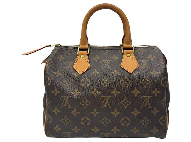 Bolsa de mão Louis Vuitton Speedy 25 Monogram Marrom Monograma - vista 2