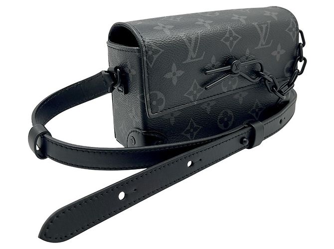 Louis Vuitton Monogram Eclipse Steamer Wearable Wallet Schwarz Monogramm - Ansicht 3