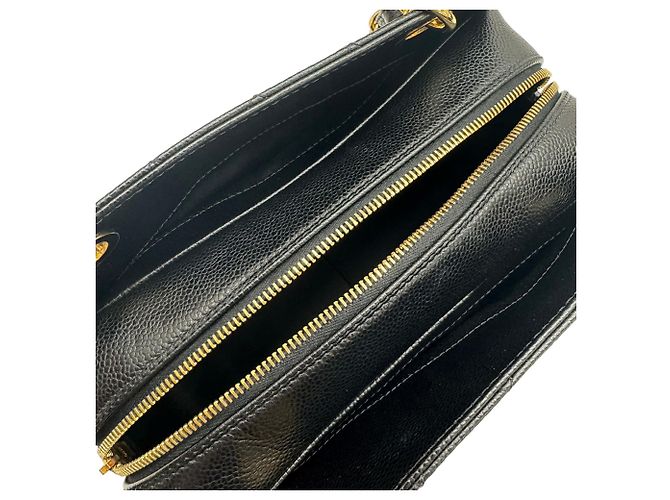 Borsa a catena Chanel Petite Timeless Tote Nero - vista 11