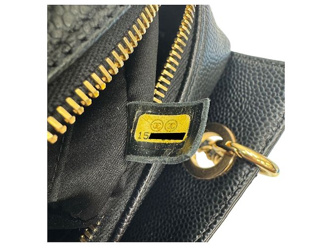 Borsa a catena Chanel Petite Timeless Tote Nero - vista 13