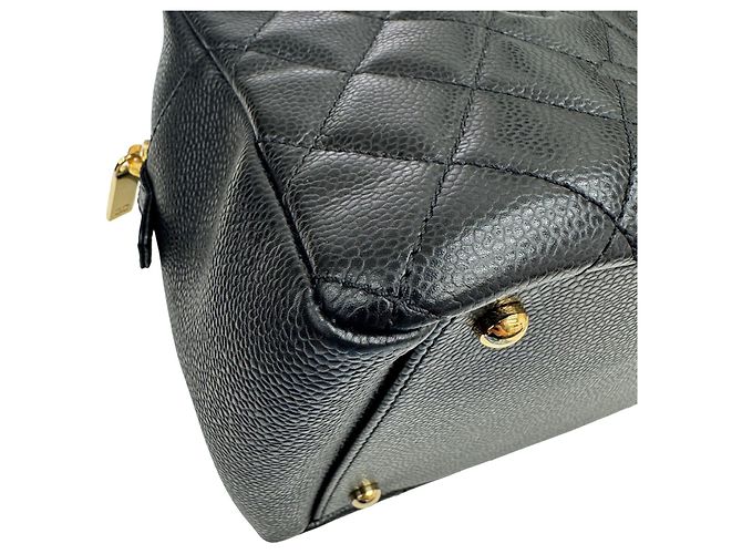 Borsa a catena Chanel Petite Timeless Tote Nero - vista 6