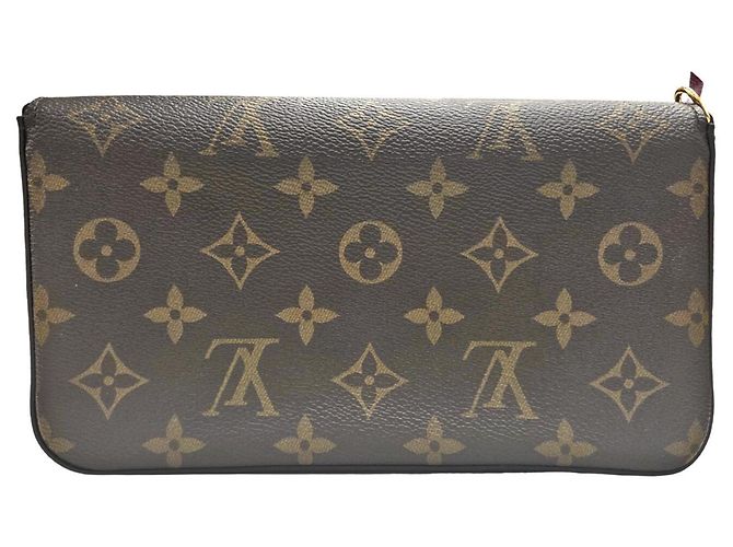Louis Vuitton Pochette Felicie Monogram Chain Shoulder Bag Braun Fuschia Monogramm - Ansicht 2