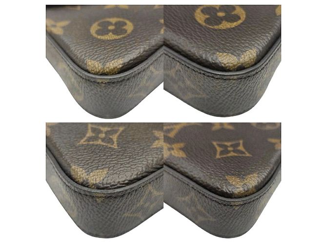 Louis Vuitton Pochette Felicie Monogram Chain Shoulder Bag Braun Fuschia Monogramm - Ansicht 6