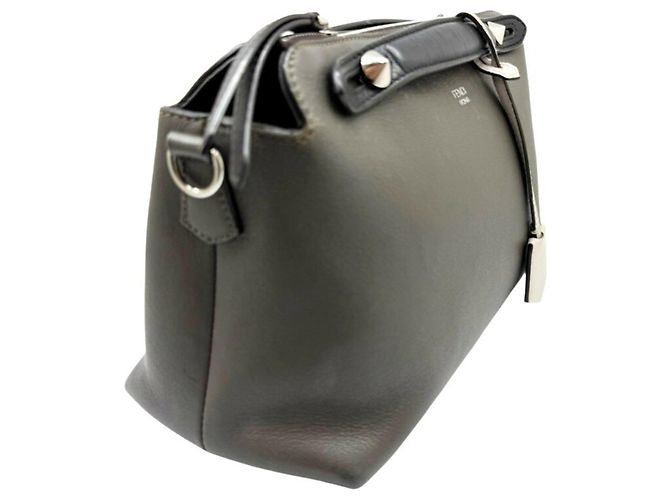 Borsa a tracolla FENDI By The Way Medium Marrone Nero - vista 3
