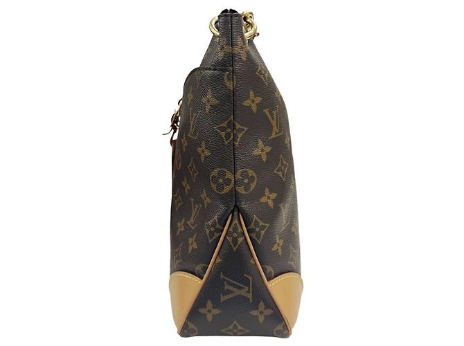 Bolsa de Ombro Louis Vuitton Odeon NM MM Monogram Marrom Monograma - vista 4