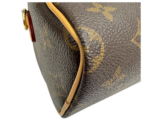 Bolsa de Ombro Louis Vuitton Monogram Nano Speedy Marrom Monograma - vista 5