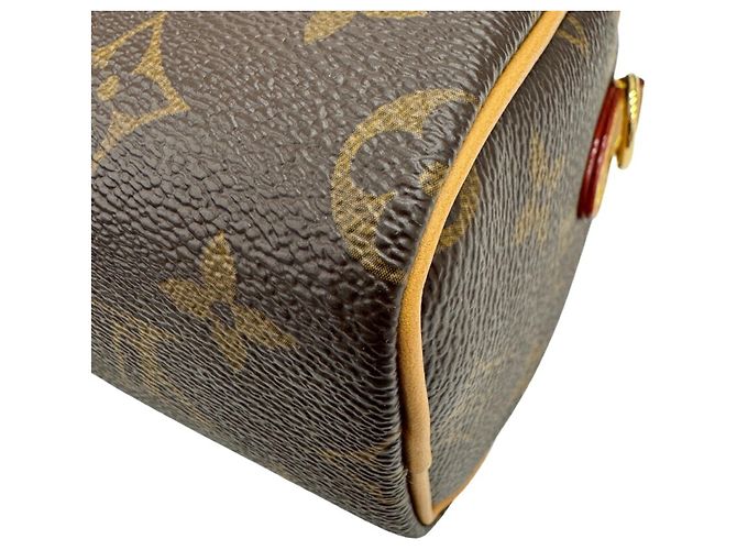Bolsa de Ombro Louis Vuitton Monogram Nano Speedy Marrom Monograma - vista 7