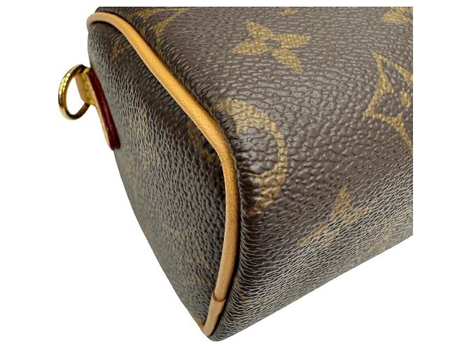 Bolsa de Ombro Louis Vuitton Monogram Nano Speedy Marrom Monograma - vista 8
