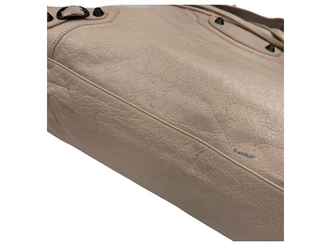 Sac à épaule Balenciaga City Beige - vue 10