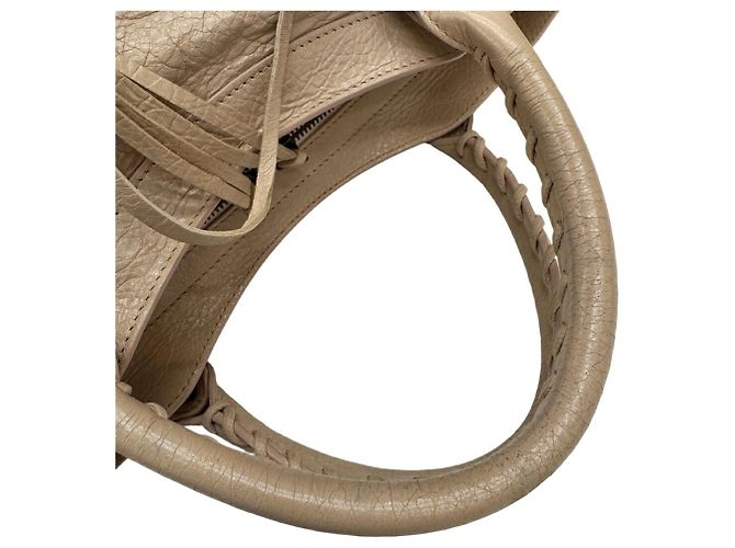 Sac à épaule Balenciaga City Beige - vue 11