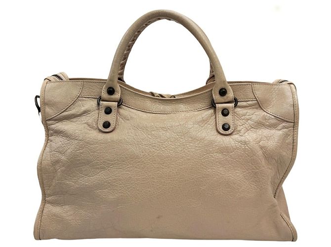 Sac à épaule Balenciaga City Beige - vue 2