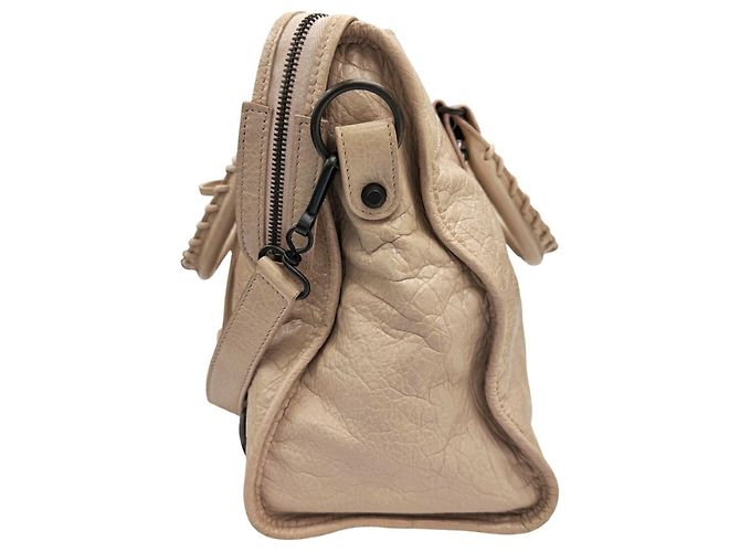 Sac à épaule Balenciaga City Beige - vue 4