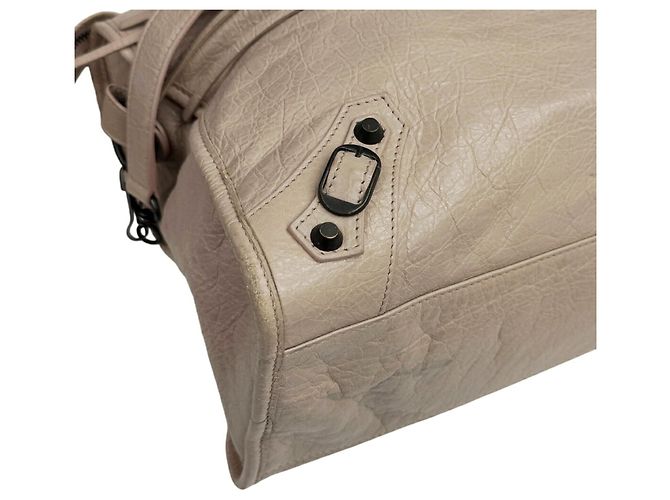Sac à épaule Balenciaga City Beige - vue 6