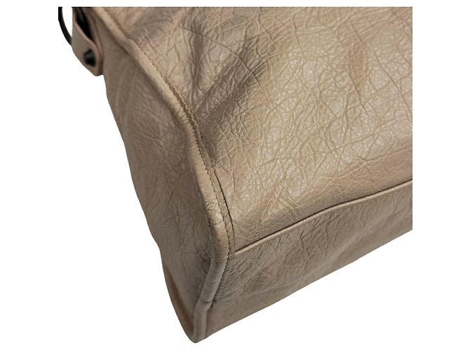 Sac à épaule Balenciaga City Beige - vue 8