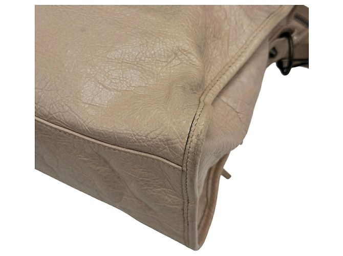 Sac à épaule Balenciaga City Beige - vue 9