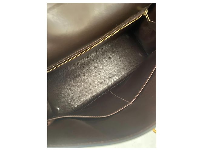 Hermès Hermes Kelly 32 Brown Box (Chocolat) Calf Gold Hardware (GHW) Marrone - vista 9