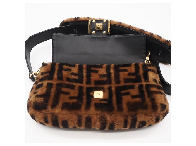 Borsa a secchiello Fendi Zucca Mamma Marrone Beige - Ansicht 10