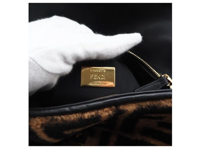 Borsa a secchiello Fendi Zucca Mamma Marrone Beige - Ansicht 15