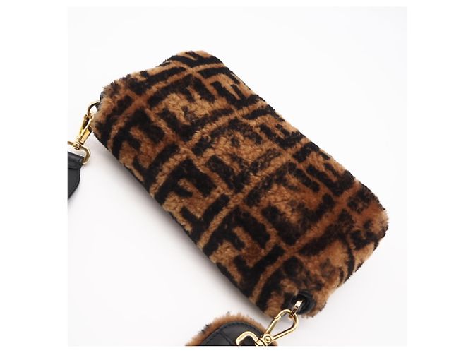 Borsa a secchiello Fendi Zucca Mamma Marrone Beige - Ansicht 2