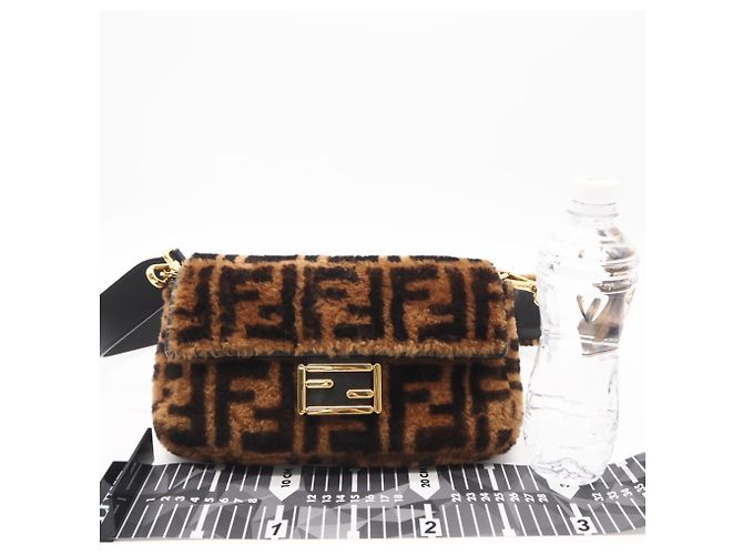 Borsa a secchiello Fendi Zucca Mamma Marrone Beige - Ansicht 3