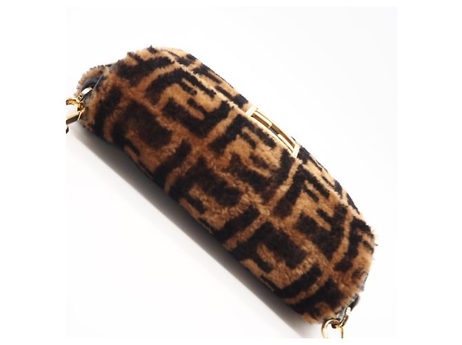 Borsa a secchiello Fendi Zucca Mamma Marrone Beige - Ansicht 5