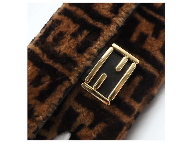Borsa a secchiello Fendi Zucca Mamma Marrone Beige - Ansicht 9