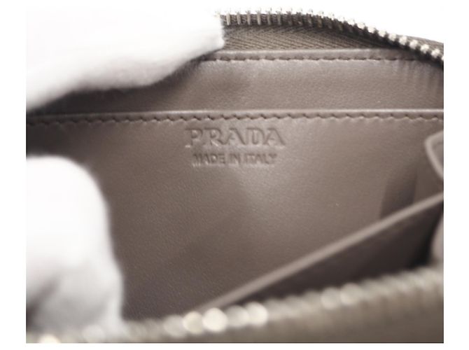Monedero Prada de piel Vitello Daino Castaño - vista 12