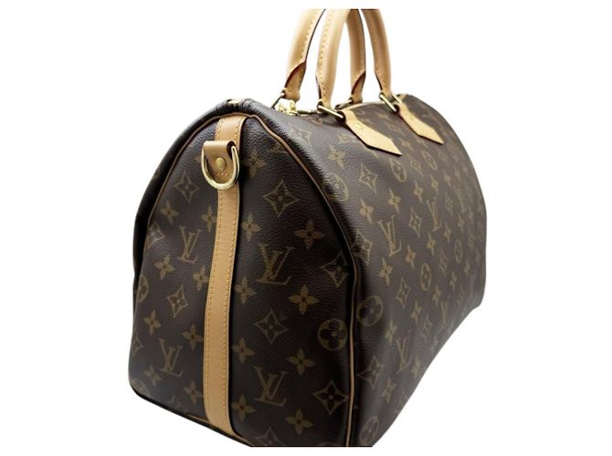 Louis Vuitton Speedy 35 Bandoulière M41111 Boston Bag Marrone - vista 4