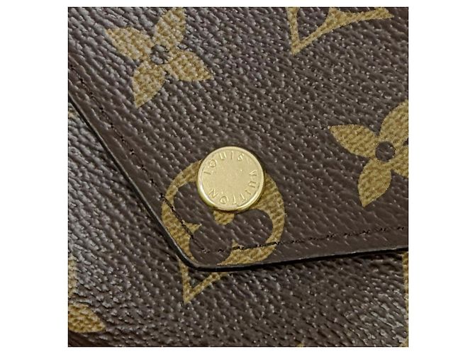 Louis Vuitton Monogram Portefeuille Victorine Wallet Castaño - vista 3