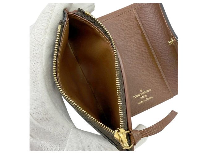 Louis Vuitton Monogram Portefeuille Victorine Wallet Castaño - vista 8