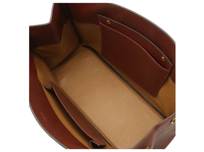 Hermès Borsa Hermes Kara Tote/Shoulder Bag in Rouge H Rosso - vista 8